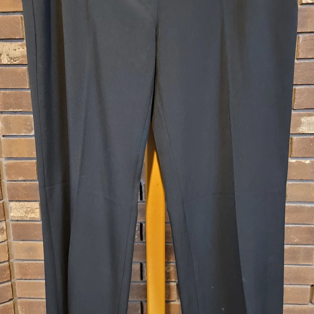 BCBGMAXAZRIA black cropped trousers dress pants zip close NWT 14
